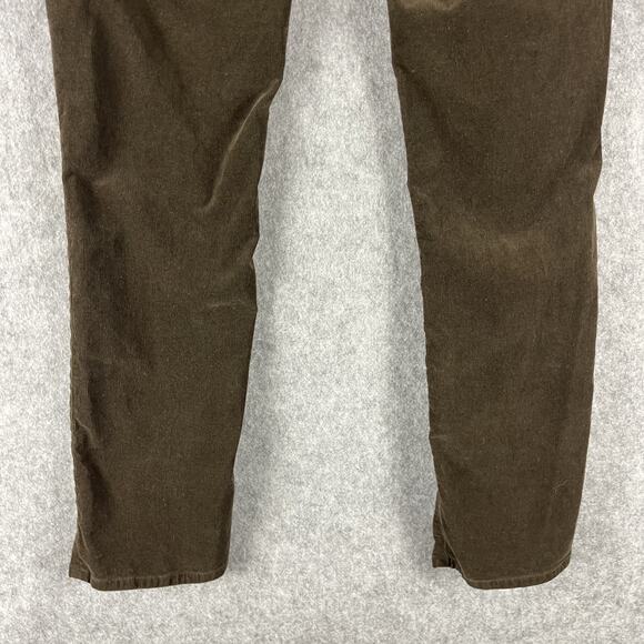AG Adriano Goldschmied Mari Corduroy Pant Womens 27 Brown Mid Rise Slim Straight - Picture 14 of 16